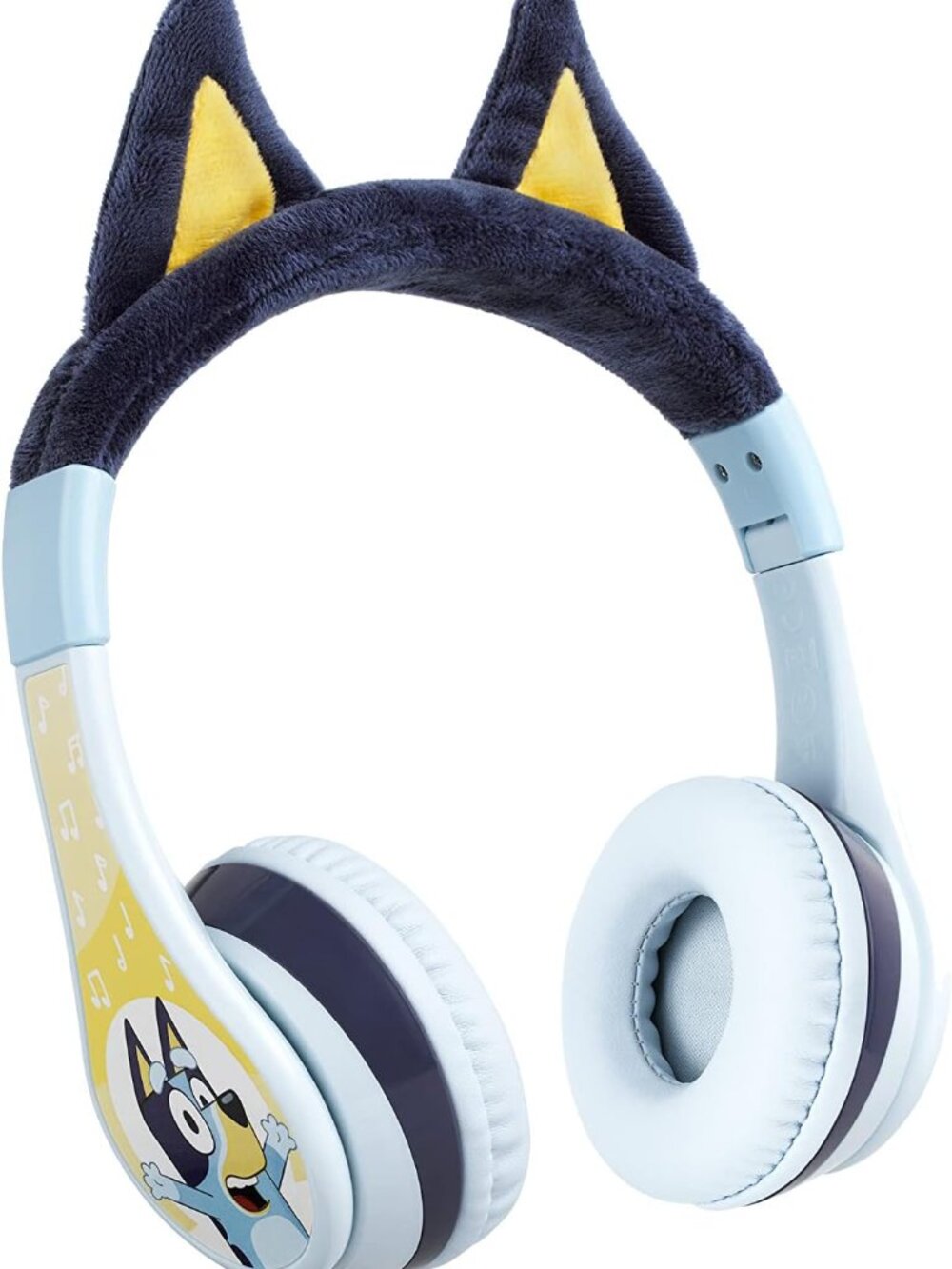 eKids Bluey Bluetooth Wireless Headphones for Kids with Microphone and Bonus AUX